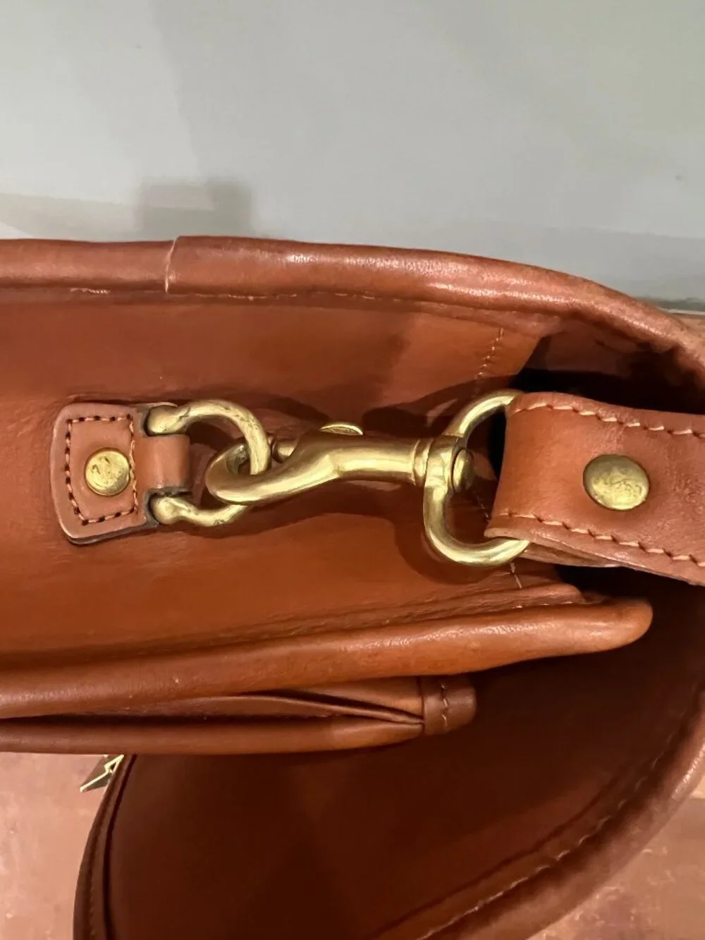 Vintage Coach 5357 Ambassador Brief British Tan 1994 Combination Lock Bag